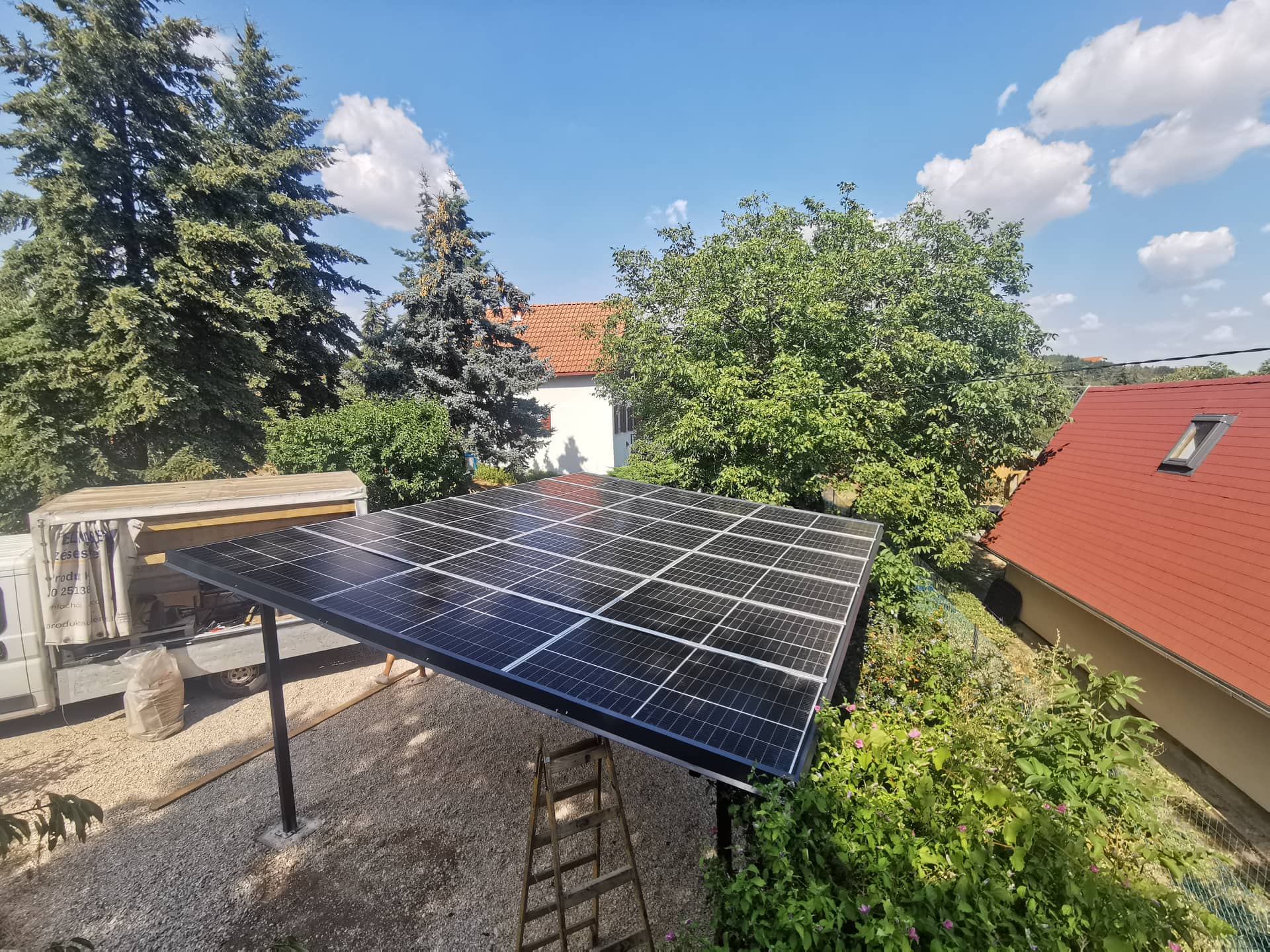 Solar Carport parkoló lefedés