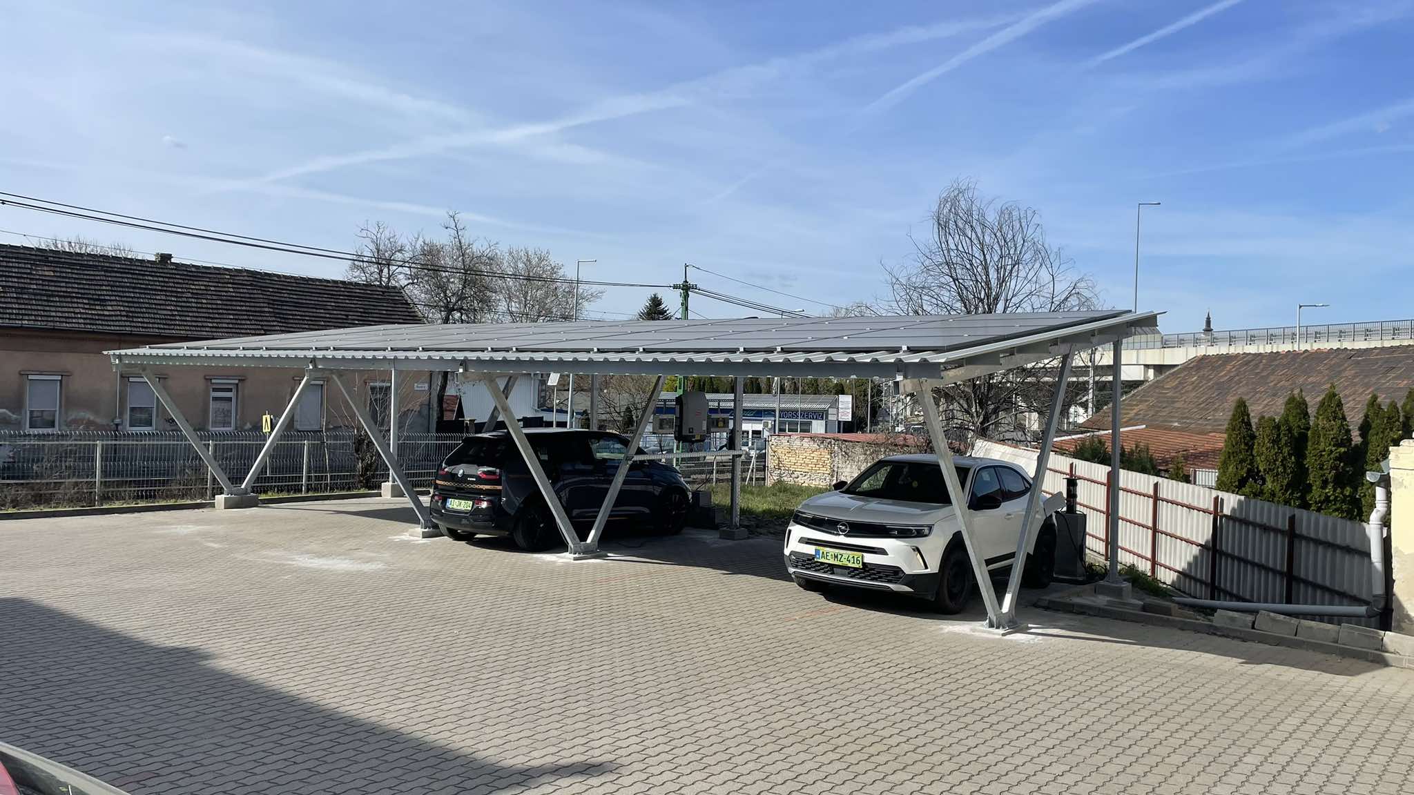 Solar Carport parkoló lefedés